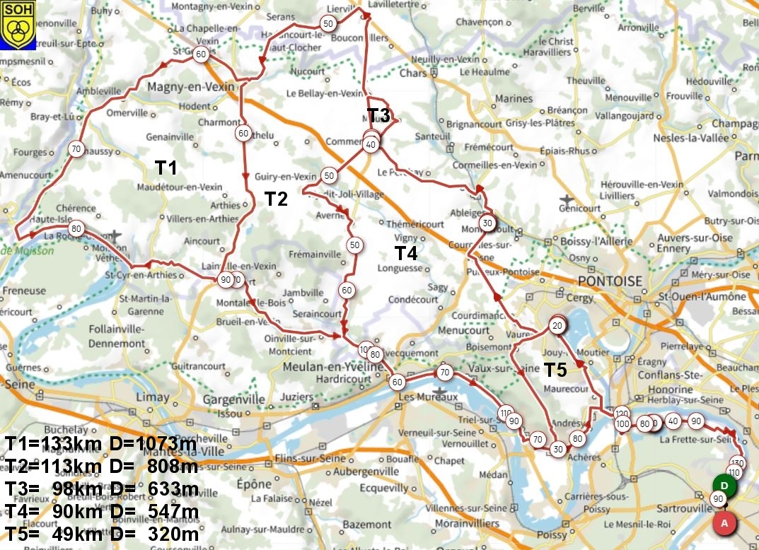 Sortie Club circuit T à 7h30