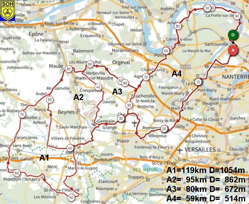 Sortie Club circuit A à 7h30