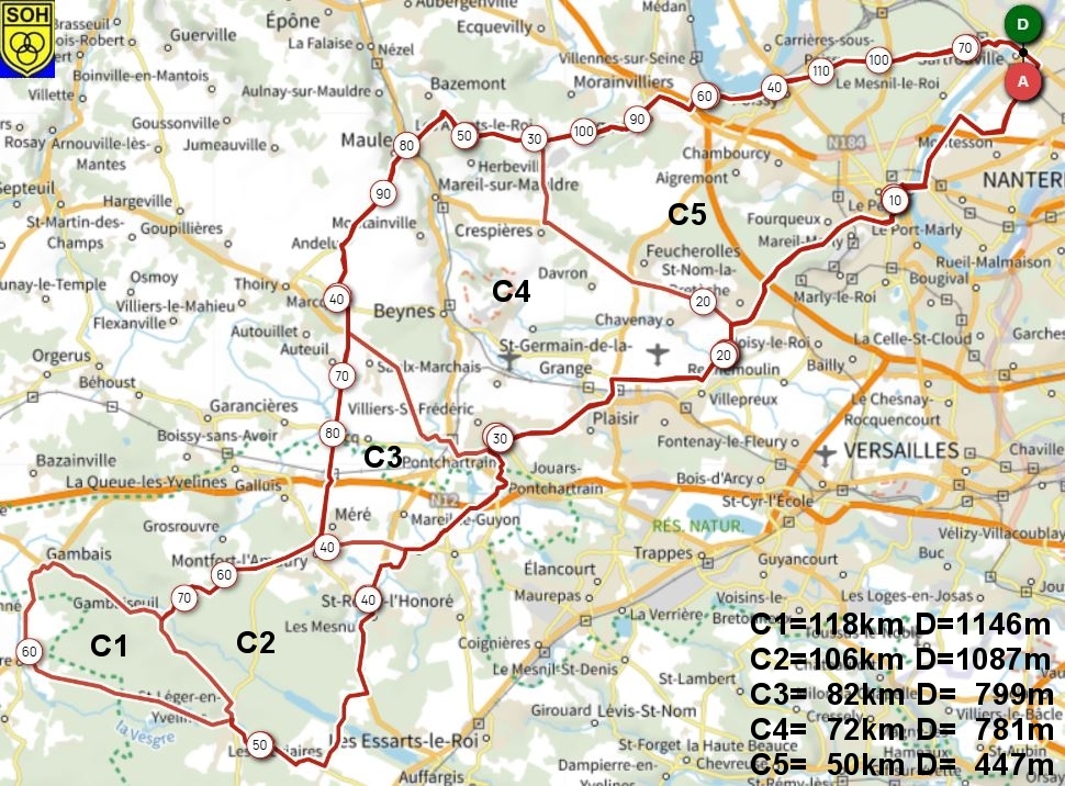 Sortie Club circuit C à 7h30