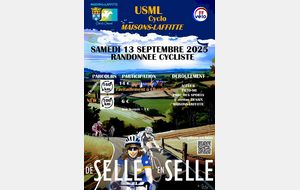 Rallye &quot;DE SELLE EN SELLE&quot; à Maisons-Laffitte