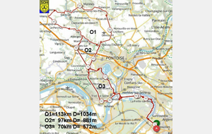 Sortie Club circuit O à 8h15 (Heure d'hiver)